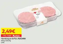 Auchan Hambúrguer de Peru AUCHAN promoção