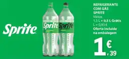E.Leclerc Refrigerante com gás sprite promoção