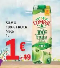 E.Leclerc Sumo 100% fruta maçã promoção