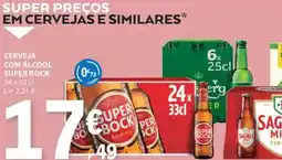 Cerveja com álcool super bock