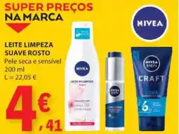 E.Leclerc Nivea Leite limpeza suave rosto promoção