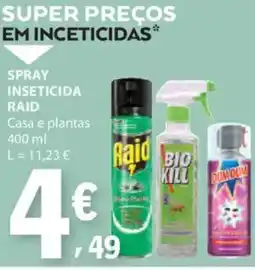 E.Leclerc Spray inseticida raid promoção