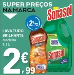 E.Leclerc Sonasol Lava tudo brilhante madeira promoção