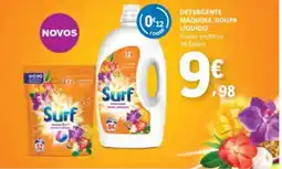 E.Leclerc Surf Detergente máquina roupa liquido promoção