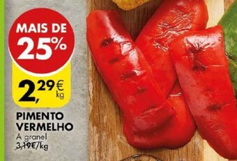 Pingo Doce Pimento Vermelho promoção