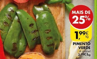 Pingo Doce Pimento Verde promoção
