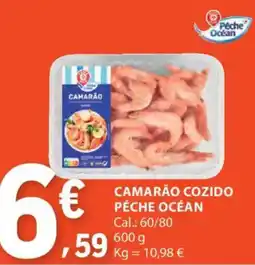 E.Leclerc Camarão cozido péche océan promoção