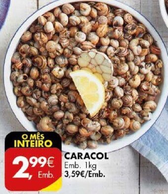 Pingo Doce Caracol 1kg promoção