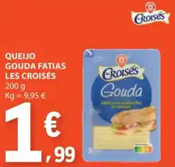 E.Leclerc Queijo gouda fatias les croisés promoção