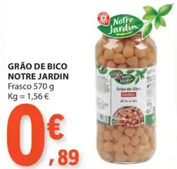 E.Leclerc Grão de bico notre jardin frasco promoção