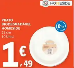 E.Leclerc Prato biodegradável homeside promoção