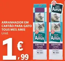 E.Leclerc Arranhador em cartão para gato tous mes amis promoção