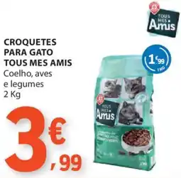 E.Leclerc Croquetes para gato tous mes amis promoção