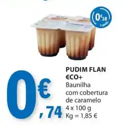 E.Leclerc Pudim flan €co+ promoção