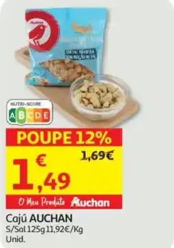 Auchan Cajú AUCHAN S/Sal promoção