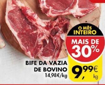 Pingo Doce Bife da Vazia de Bovino promoção