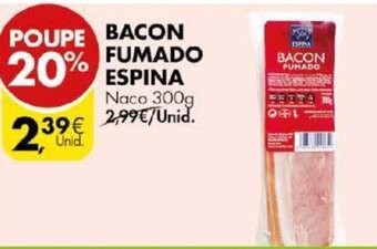 Pingo Doce Bacon Fumado Espina 300g promoção