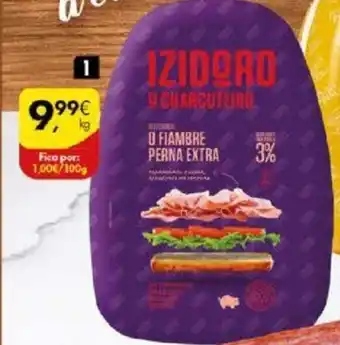 Pingo Doce Fiambre da Perna Extra Izdoro promoção