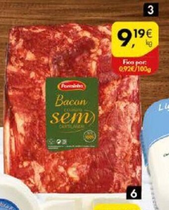 Pingo Doce Bacon S/ Courato Porminho promoção