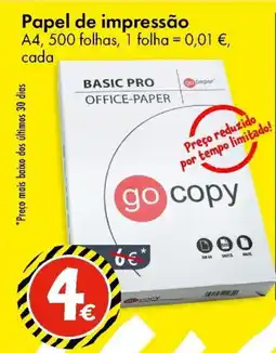 TEDi Papel de impressão promoção