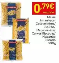 Recheio Amanhecer - massa cotovelinhos promoção