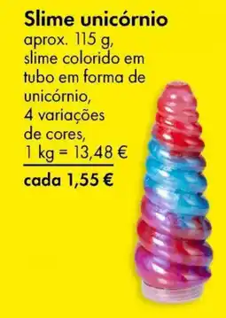 TEDi Slime unicórnio promoção