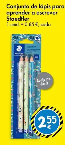 TEDi Conjunto de lápis para aprender a escrever Staedtler promoção