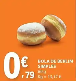 E.Leclerc Bola de berlim simples promoção