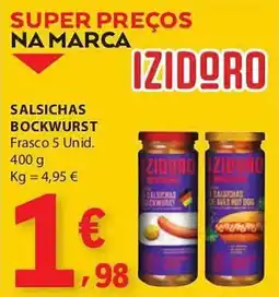 E.Leclerc Izidoro salsichas bockwurst promoção
