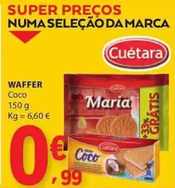 E.Leclerc Cuétara waffer coco promoção