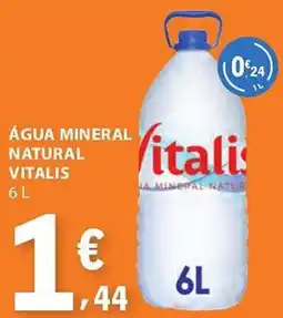 E.Leclerc Água mineral natural vitalis promoção