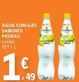 E.Leclerc Água com gás sabores pedras promoção