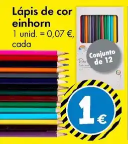 TEDi Lápis de cor einhorn promoção