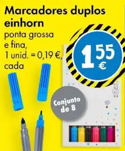 TEDi Marcadores duplos einhorn promoção