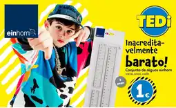 TEDi Conjunto de réguas einhorn promoção