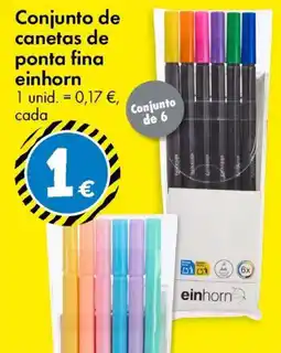 TEDi Conjunto de canetas de ponta fina einhorn promoção