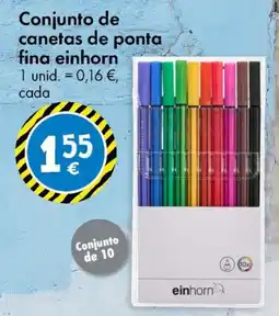TEDi Conjunto de canetas de ponta fina einhorn promoção