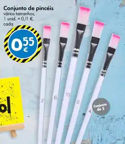 TEDi Conjunto de pincéis promoção