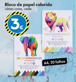 TEDi Bloco de papel colorido promoção