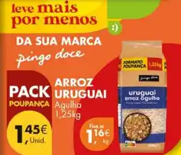 Pingo Doce Arroz uruguai agulha promoção