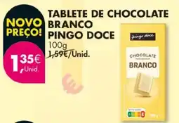 Pingo Doce Tablete de chocolate branco pingo doce promoção