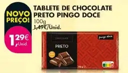 Pingo Doce Tablete de chocolate preto pingo doce promoção