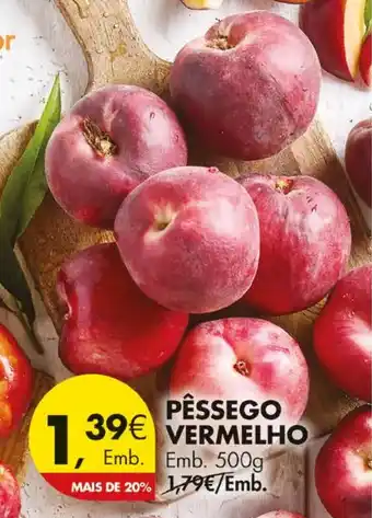 Pingo Doce Pêssego vermelho promoção