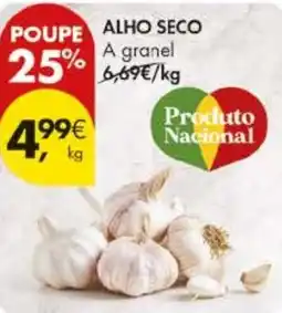 Pingo Doce Alho seco promoção