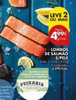 Pingo Doce Lombos de salmão s/pele promoção