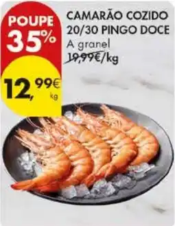 Pingo Doce Camarão cozido 20/30 pingo doce promoção
