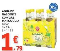 E.Leclerc Água de nascente com gás marca guia promoção