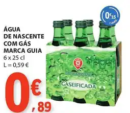 E.Leclerc Água de nascente com gás marca guia promoção