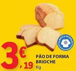 E.Leclerc Pão de forma brioche promoção