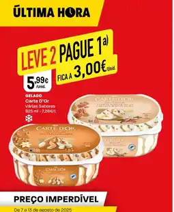 Intermarché GELADO Carte D'Or promoção